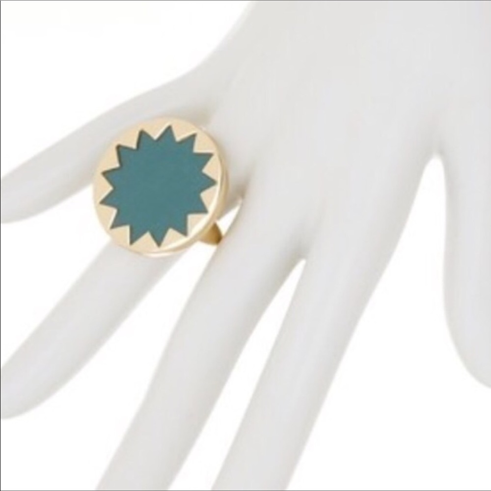 House of Harlow Leather Starbust ring